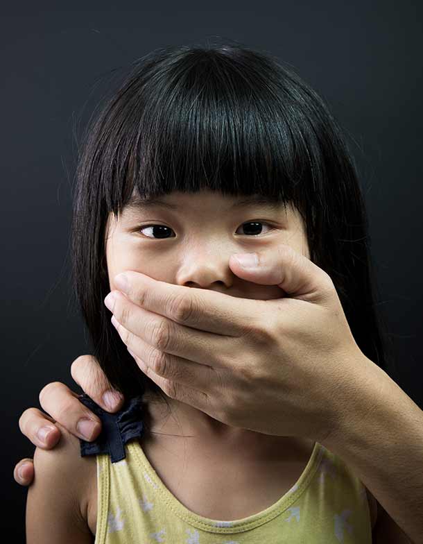 Child abduction awareness image